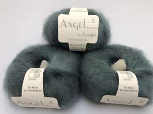 Angel by permin silk mohair - i smuk blid aquamarin